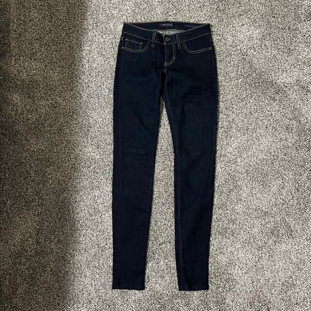 Women's Guess Los Angeles Power Skinny Blue Jeans, Size 25